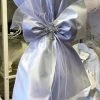 KaterinasDesigns Baby Blue & White Cross Upright Bow Lambatha