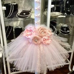 KaterinasDesigns Pink Lace Rosette Lambatha