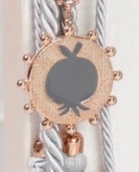 KaterinasDesigns Gouria/ Good Luck Charms Small Grey Pomegranate Gouri