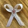 KaterinasDesigns White Lace Bow Martyiko/Witness Pin Girls Baptismal
