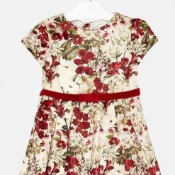 Mayoral Red Floral Dress