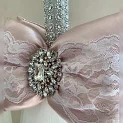 KaterinasDesigns Rose Gold Diamond Lambatha Girls Baptismal