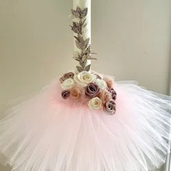 KaterinasDesigns Rose Gold Vine Tutu Lambatha Girls Baptismal