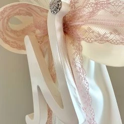 KaterinasDesigns Simple Rose Gold Personalized Lambatha Girls Baptismal