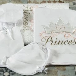 KaterinasDesigns Princess Crown Ladopano Set Girls Baptismal