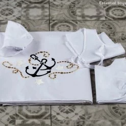 KaterinasDesigns Boys Ladopana Navy Nautical Ladopano Set