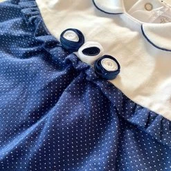 Mayoral Navy And White Rosette Jumper