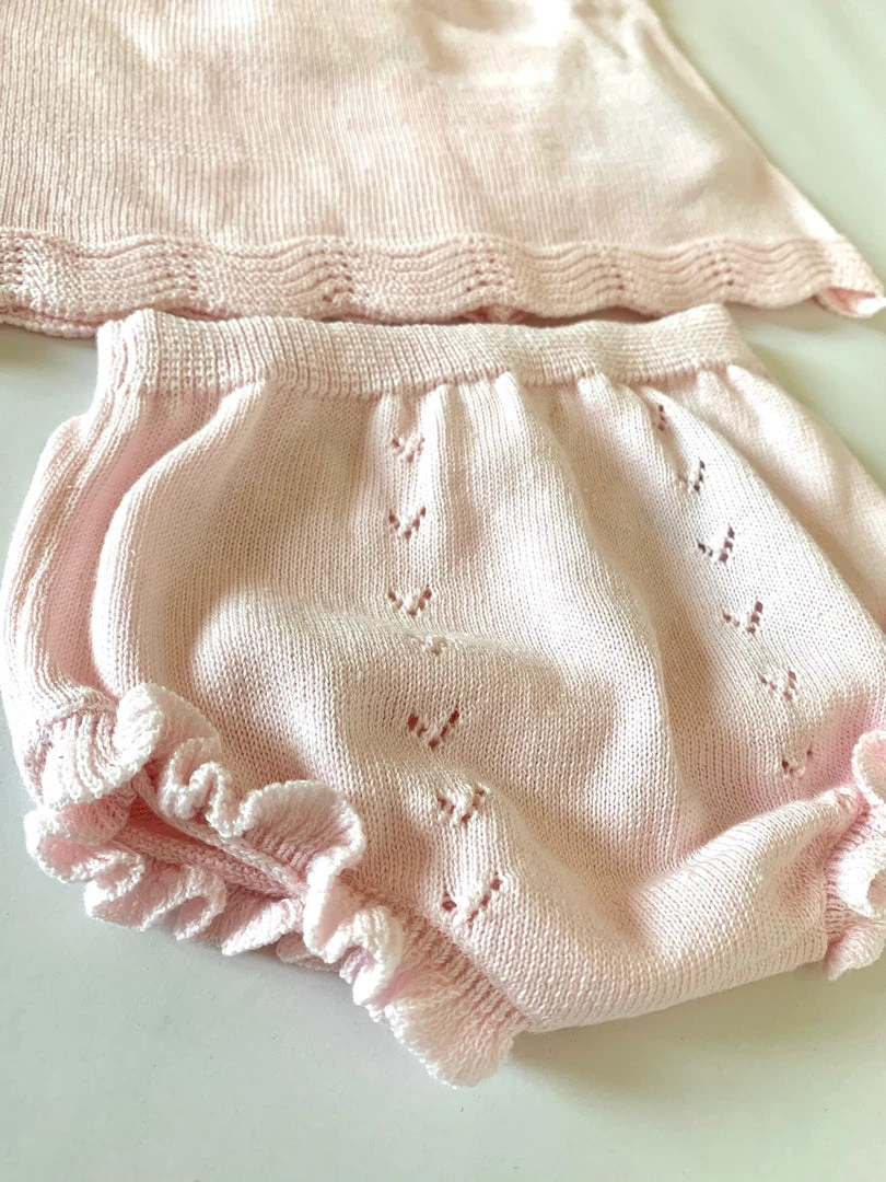 Mayoral 2 Piece Baby Pink Knit Outfit 5 Mayoral 2 Piece Baby Pink Knit Outfit