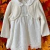 Mayoral Baby Floral Embroidered Knit Cardigan Dress