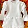 Mayoral Baby Long Sleeve Faux Fur Dress