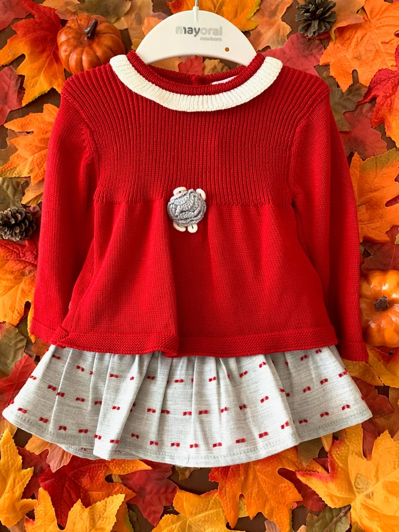 Mayoral Red Knit 2 Piece Outfit 3 Mayoral Red Knit 2 Piece Outfit