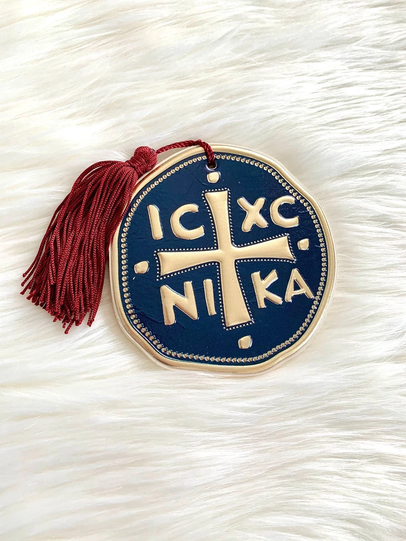 KaterinasDesigns Decorative Gouria IC XC NI KA Navy And Gold Gouri - Red 3 KaterinasDesigns Decorative Gouria IC XC NI KA Navy And Gold Gouri - Red