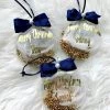 KaterinasDesigns Gifts Navy And Gold Personalized Ornament 1 KaterinasDesigns Gifts Navy And Gold Personalized Ornament