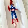 KaterinasDesigns Captain America Easter Candle Easter Candles 1 KaterinasDesigns Captain America Easter Candle Easter Candles