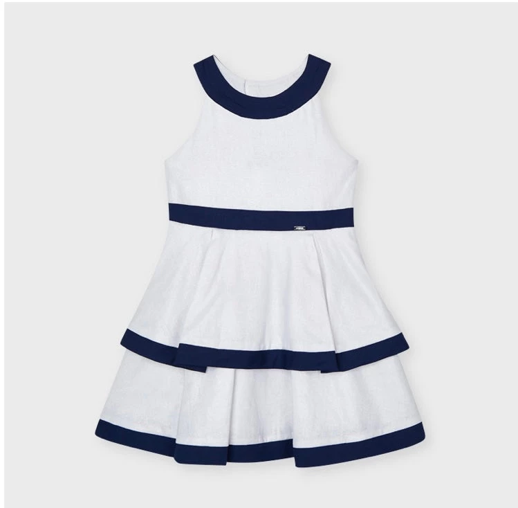 Mayoral Linen Blotch Dress 3 Mayoral Linen Blotch Dress