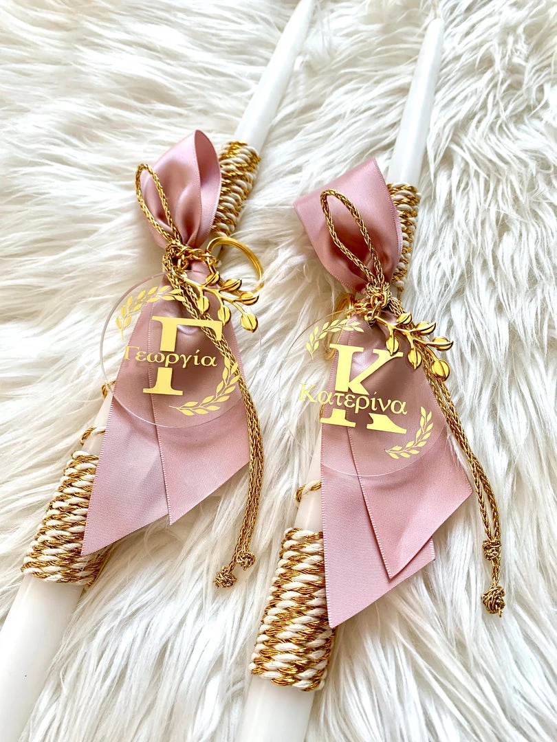 KaterinasDesigns Easter Candles Personalized Rose Gold Name Keychain Easter Candle 3 KaterinasDesigns Easter Candles Personalized Rose Gold Name Keychain Easter Candle
