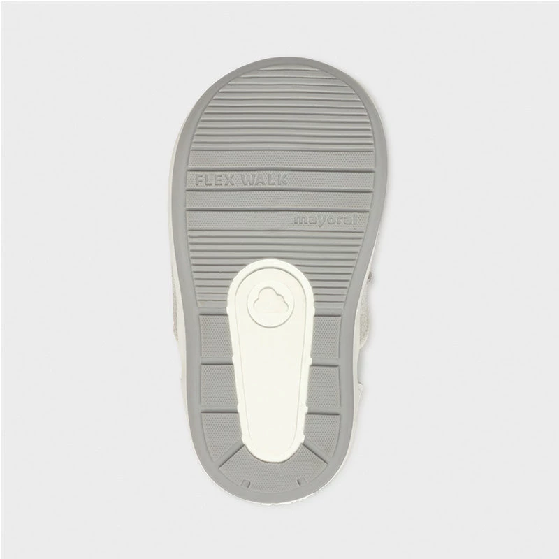 Mayoral Leather Silver Metallic Baby Shoes Girls 6 Mayoral Leather Silver Metallic Baby Shoes Girls