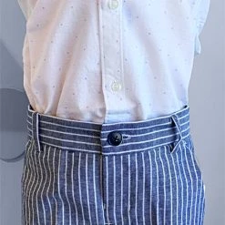 Mayoral 2 Piece Cotton Shirt And Linen Shorts With Bow Tie Mini