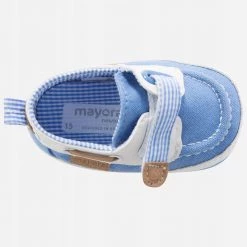 Mayoral Baby Blue Checkered Soft Sole Shoe Boys Shoes