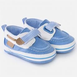 Mayoral Baby Blue Checkered Soft Sole Shoe Boys Shoes