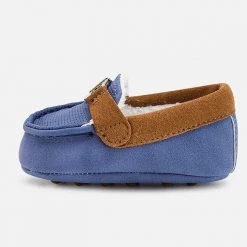 Mayoral Blue And Tan Mocassins Boys Shoes