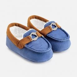 Mayoral Blue And Tan Mocassins Boys Shoes