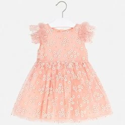 Mini Mayoral Flower Tulle Dress