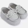 Boys Shoes Mayoral Grey And White Moccasins