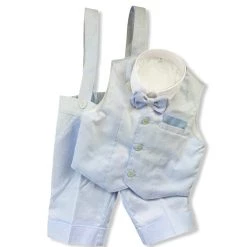 Stella Baby Blue Short And Suspender Outfit