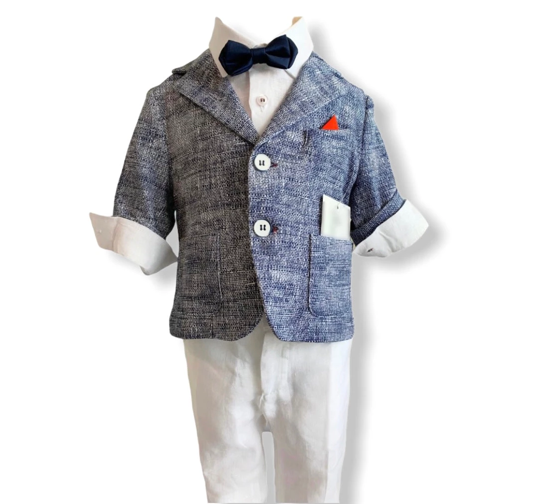 Stella Nautical Suit Boys Baptismal 3 Stella Nautical Suit Boys Baptismal