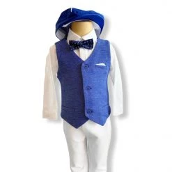 Boys Baptismal Mayoral Royal Blue Suit
