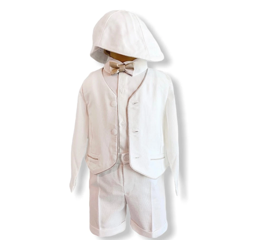 Mayoral 5 Piece Baptismal Short Outfit 3 Mayoral 5 Piece Baptismal Short Outfit