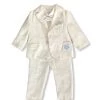 Stella Boys Baptismal Outfits 4 Piece Ivory Cotton Baptismal Suit