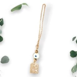 KaterinasDesigns Gifts Panagia / Virgin Mary 14k Gold Plated Car Goodluck Charm