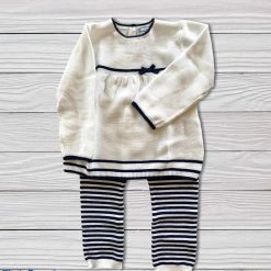 Mayoral Navy And White 2 Piece Outfit Baby