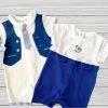 Mayoral Baby Royal Blue 2 Piece Romper