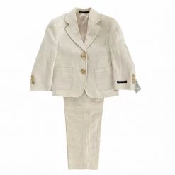 MaveZZano Natural Linen Suit Mini Boys
