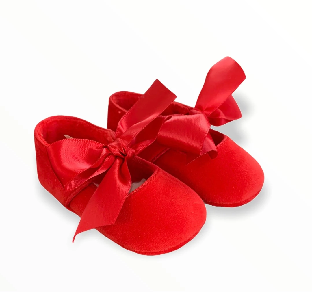 Mayoral Velvet Red Ballerina Shoe Girls 3 Mayoral Velvet Red Ballerina Shoe Girls