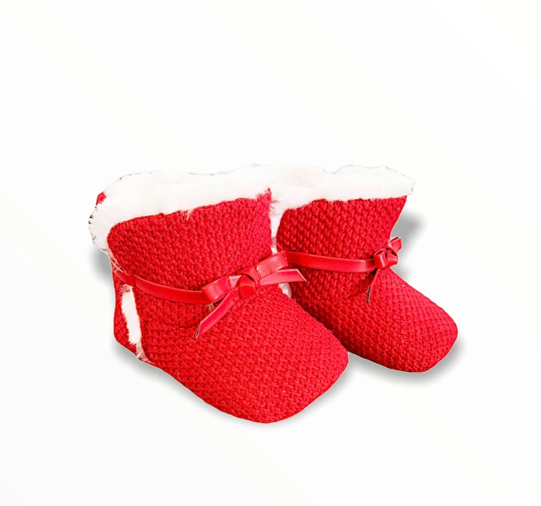 Mayoral Red Knit Booties 3 Mayoral Red Knit Booties
