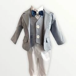 KaterinasDesigns Blue Baptismal Suit Boys Baptismal