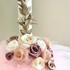 KaterinasDesigns Rose Gold Vine Tutu Lambatha Girls Baptismal