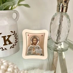 KaterinasDesigns Icons Rose Gold Christ Icon 11.0 X 12.9 Cm