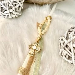 KaterinasDesigns Easter Candles Gold Cross Gouri Easter Candle