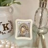 KaterinasDesigns Silver Virgin Mary Icon 11.0 X 12.9cm