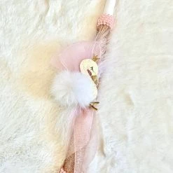 KaterinasDesigns Easter Candles White Feathered Swan Easter Candle