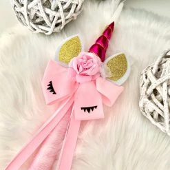 KaterinasDesigns White & Pink Unicorn Easter Candle Easter Candles