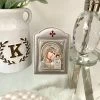 KaterinasDesigns Grey Virgin Mary Icon 11.3 X 15.2 Cm