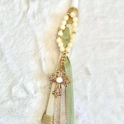 KaterinasDesigns Easter Candles Gold Cross Gouri Easter Candle