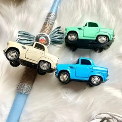 KaterinasDesigns Retro Car Easter Candle