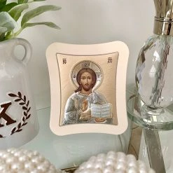 KaterinasDesigns Gold Christ Icon 18.6x15.8 Icons